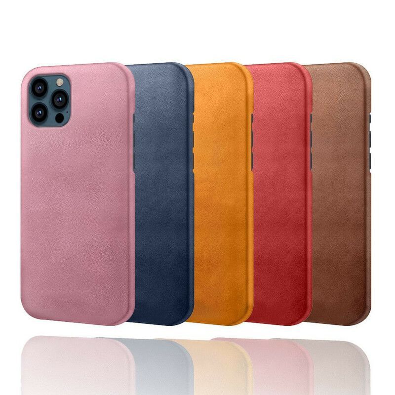 Κάλυμμα iPhone 13 Pro Max Μαύρο Δερμάτινο Εφέ Ksq