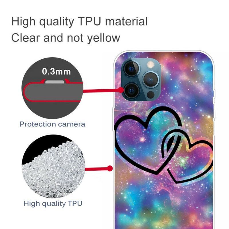 Κάλυμμα iPhone 13 Pro Θήκες Κινητών Αλυσοδεμένες Καρδιές