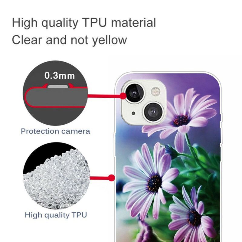 Κάλυμμα iPhone 13 Ροζ Ρεαλιστικά Λουλούδια