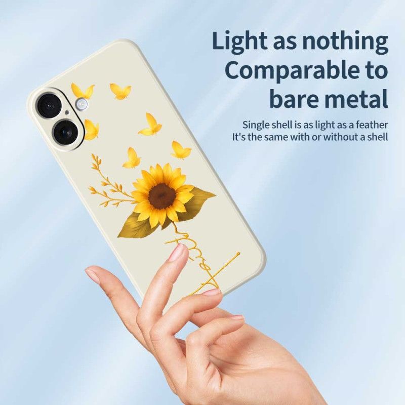 Κάλυμμα iPhone 17 Ηλίανθος Υγρής Σιλικόνης