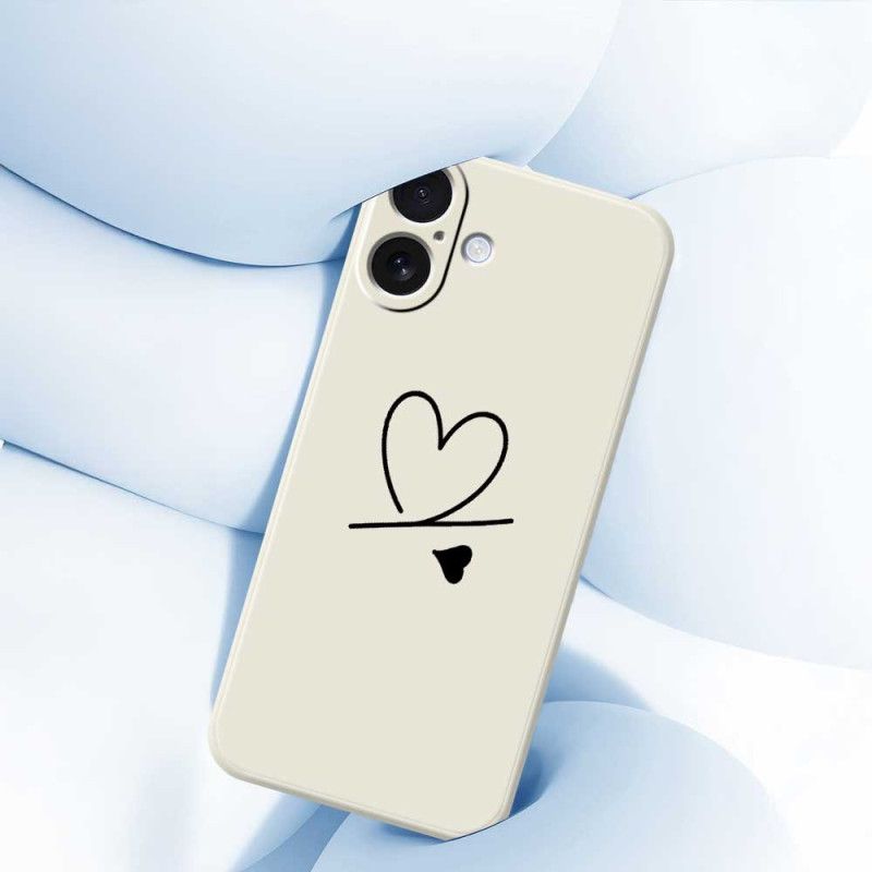 Κάλυμμα iPhone 17 Καρδιά Υγρής Σιλικόνης Σιλικόνης