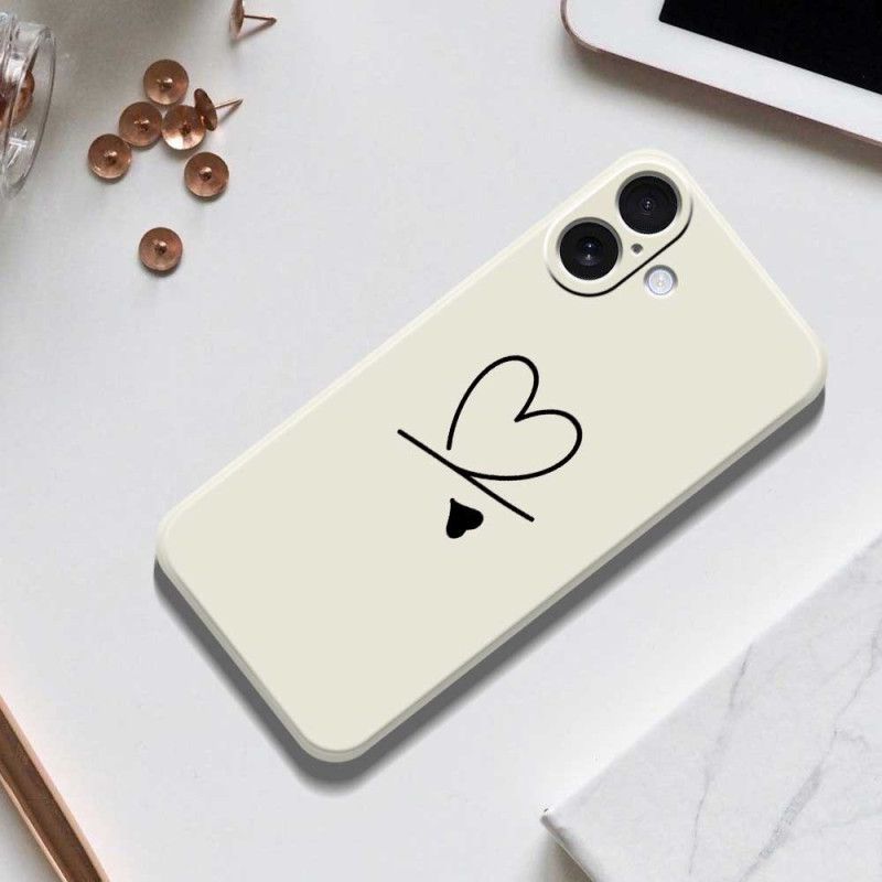 Κάλυμμα iPhone 17 Καρδιά Υγρής Σιλικόνης Σιλικόνης