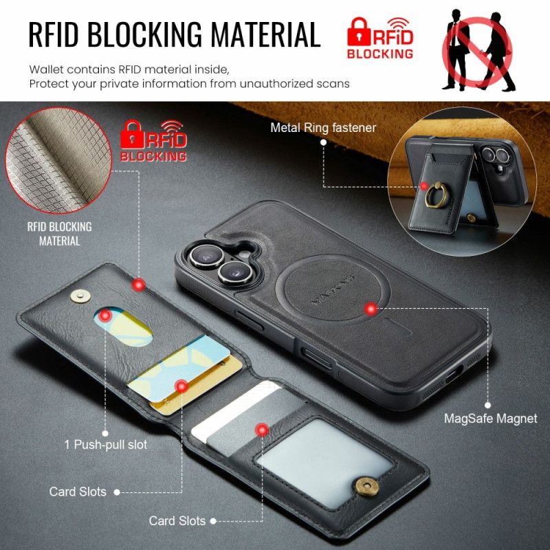 Κάλυμμα iPhone 17 Magsafe Με Θήκη Κάρτας Rfid Και Ενσωματωμένη Βάση Σιλικόνης