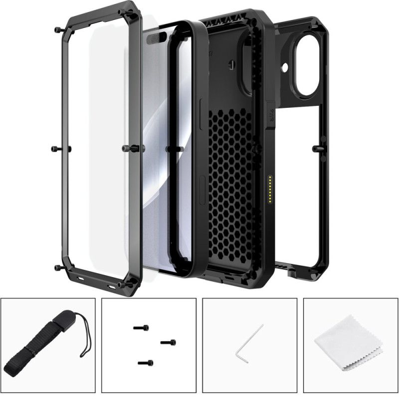 Κάλυμμα iPhone 17 Με Προστατευτικό Οθόνης Από Σκληρυμένο Γυαλί Σιλικόνης