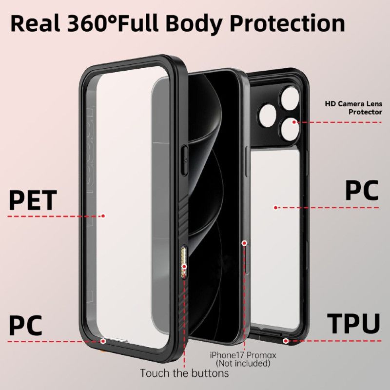 Κάλυμμα iPhone 17 Pro Αδιάβροχη Σειρά Fs/fm Redpepper Σιλικόνης