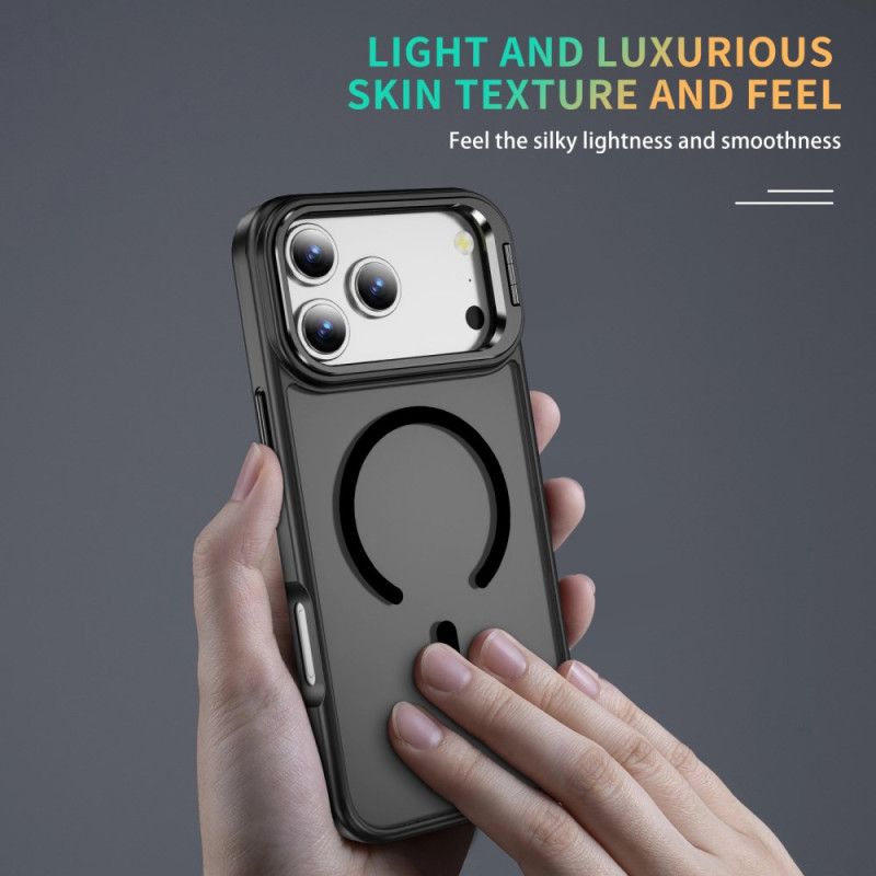 Κάλυμμα iPhone 17 Pro Μαγνητική Με Βάση Φακού Σιλικόνης