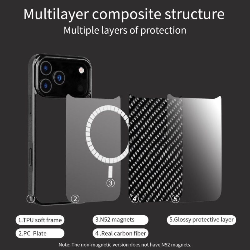 Κάλυμμα iPhone 17 Pro Magsafe Με Ίνες Αραμιδίου