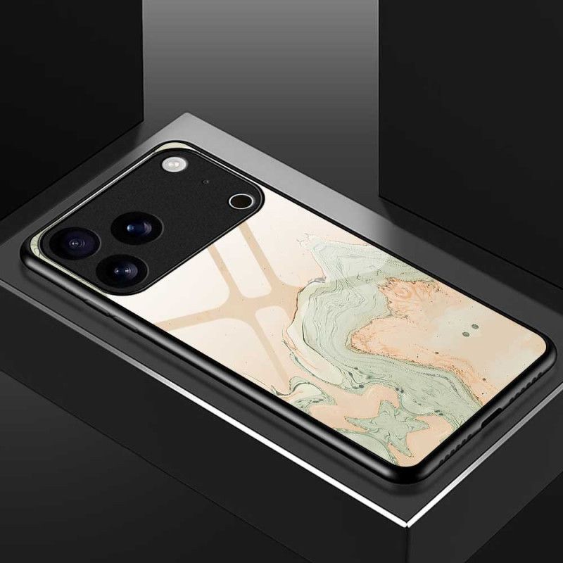 Κάλυμμα iPhone 17 Pro Max Βαμμένο Σχέδιο Από Σκληρυμένο Γυαλί Σιλικόνης