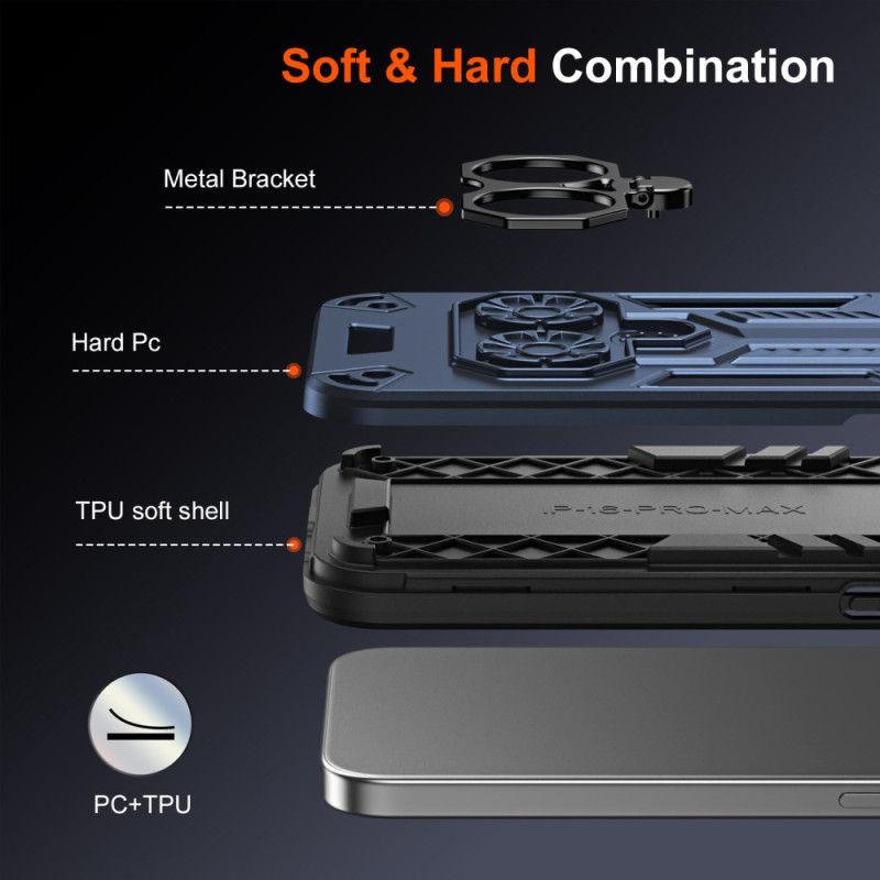 Κάλυμμα iPhone 17 Pro Max Βάση Δαχτυλιδιού Και Βάση Στήριξης