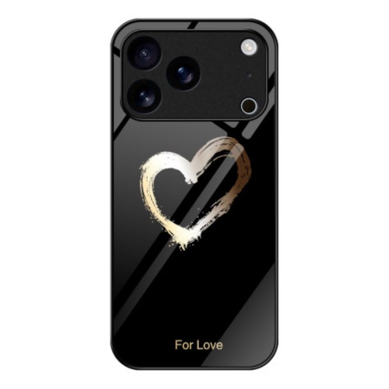 Κάλυμμα iPhone 17 Pro Max Black Love Σιλικόνης