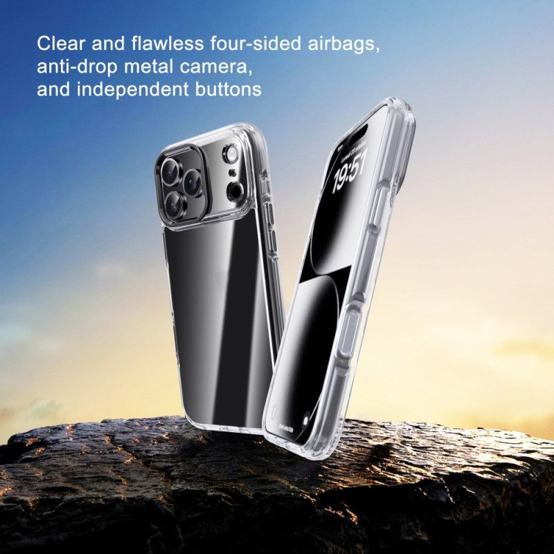 Κάλυμμα iPhone 17 Pro Max Ipaky Διαφανές Μεταλλικό Πλαίσιο Φακού