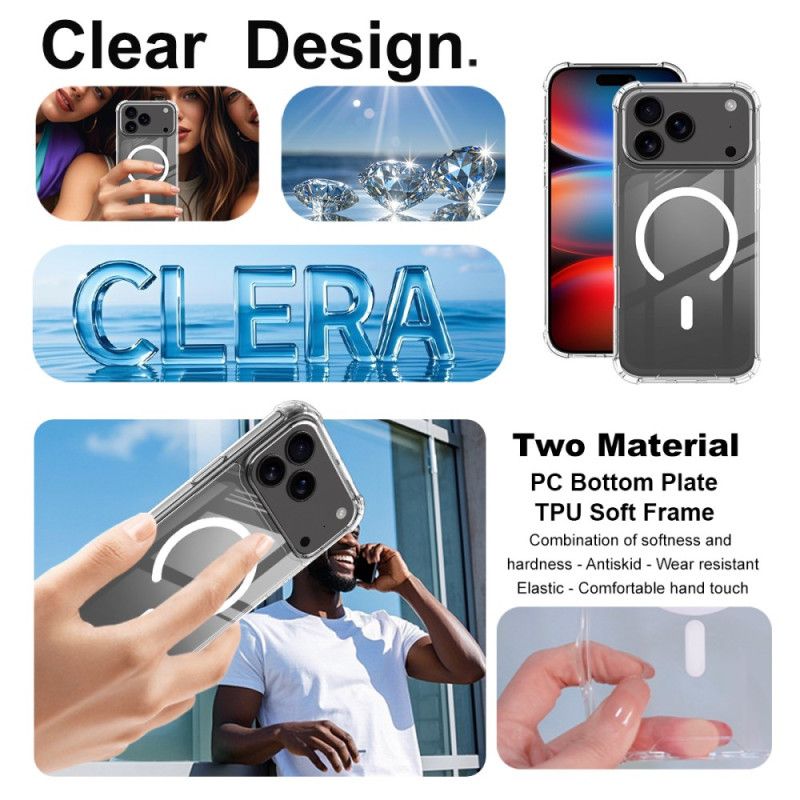 Κάλυμμα iPhone 17 Pro Max Συμβατό Με Magsafe Διαφανές Imak