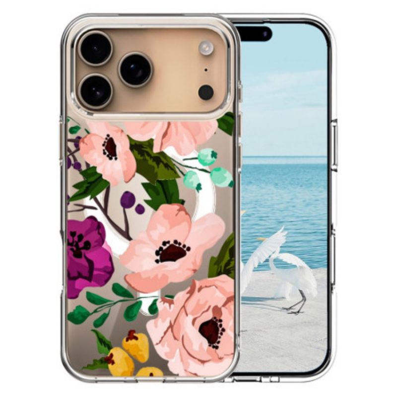 Κάλυμμα iPhone 17 Pro Max Συμβατό Με Magsafe Floral