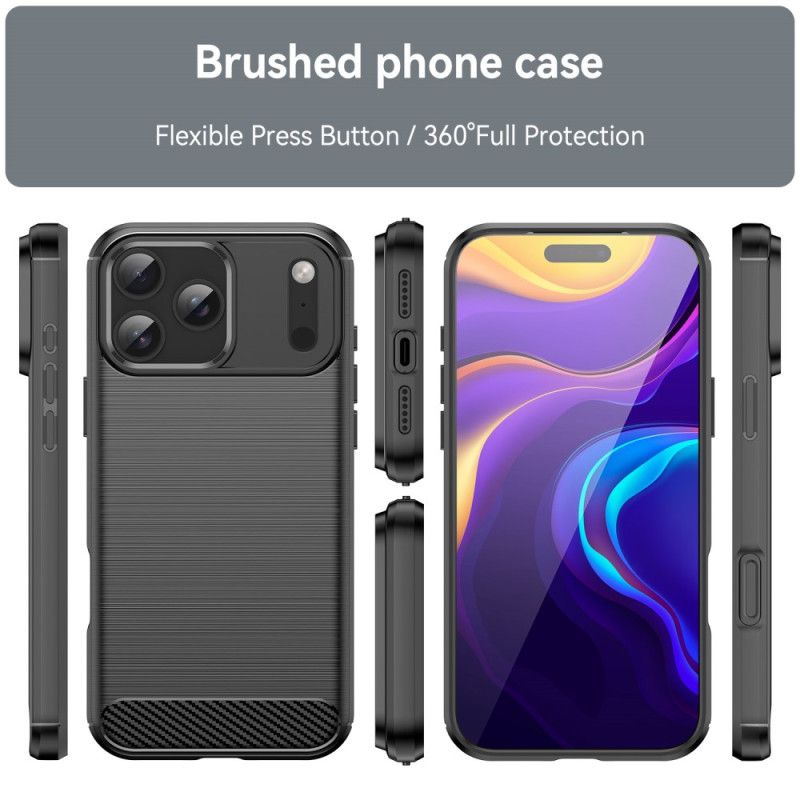 Κάλυμμα iPhone 17 Pro Max Θήκες Κινητών Βουρτσισμένο Ανθρακονήματα