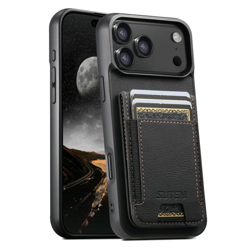 Κάλυμμα iPhone 17 Pro Max Θήκη Καρτών Και Βάση Ρετρό Εμφάνισης
