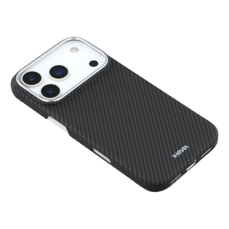 Κάλυμμα iPhone 17 Pro Max X-level Υφή Άνθρακα Σιλικόνης