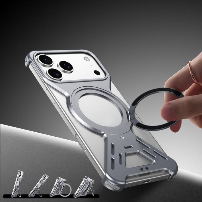Κάλυμμα iPhone 17 Pro Προφυλακτήρας Magsafe Με Περιστρεφόμενη Βάση Σιλικόνης
