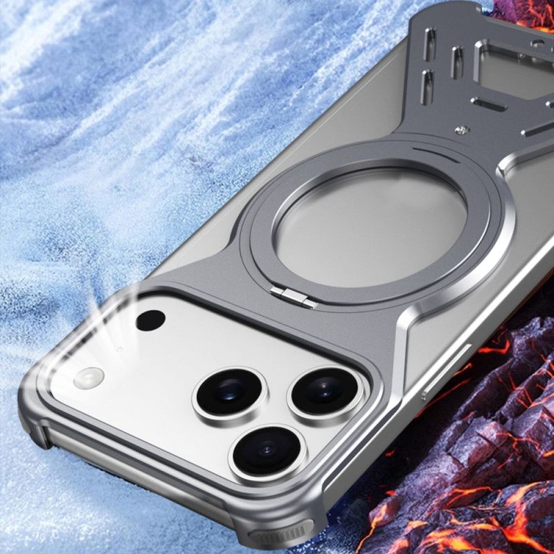 Κάλυμμα iPhone 17 Pro Προφυλακτήρας Magsafe Με Περιστρεφόμενη Βάση Σιλικόνης