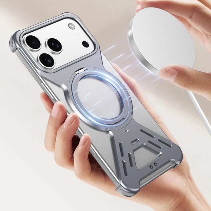 Κάλυμμα iPhone 17 Pro Προφυλακτήρας Magsafe Με Περιστρεφόμενη Βάση Σιλικόνης