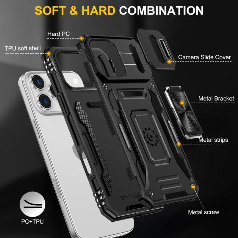 Κάλυμμα iPhone 17 Pro Συρόμενο Προστατευτικό Φακού Και Βάση