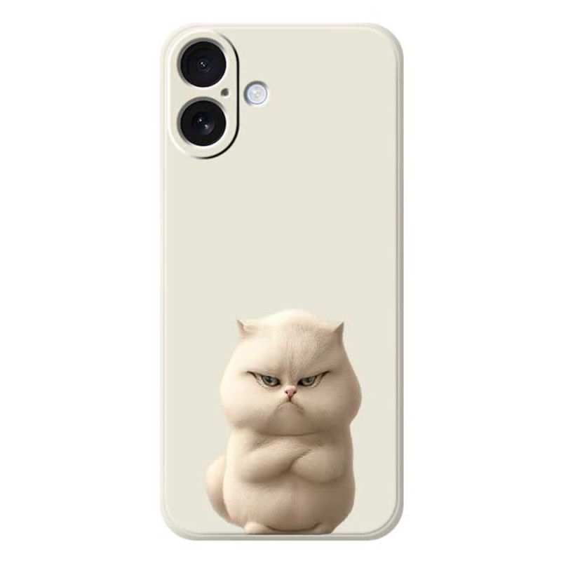 Κάλυμμα iPhone 17 Θήκες Κινητών Υγρή Σιλικόνη Angry Cat