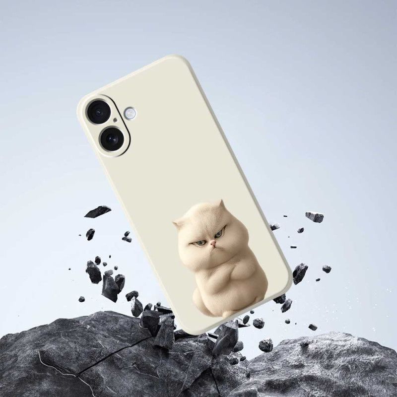 Κάλυμμα iPhone 17 Θήκες Κινητών Υγρή Σιλικόνη Angry Cat