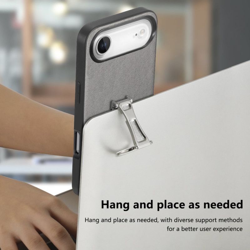 Κάλυμμα iPhone Air Με Πτυσσόμενη Βάση Και Υφή Twill