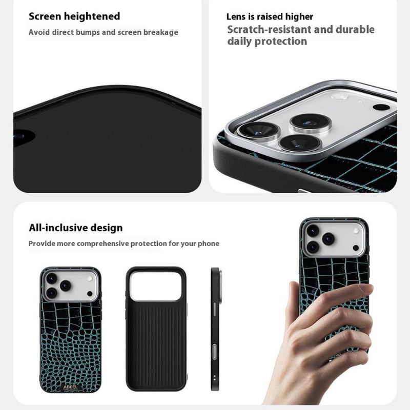 Κάλυμμα iPhone Air Θήκες Κινητών Συμβατό Με Magsafe Με Εφέ Κροκόδειλου Abeel