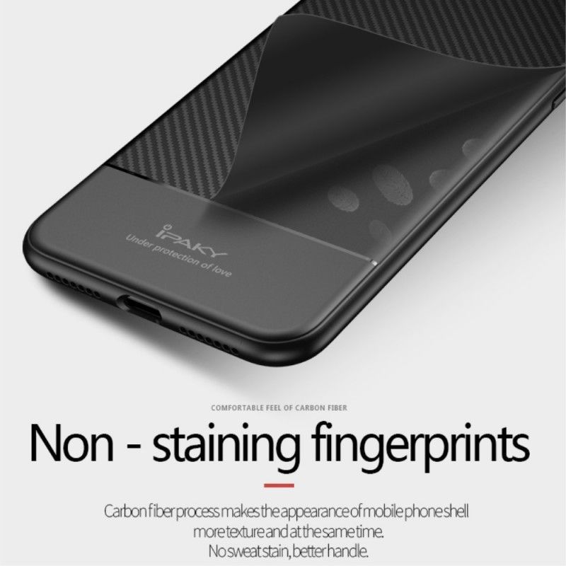 Κάλυμμα iPhone XR Μαύρο Ανθρακόνημα Ipaky