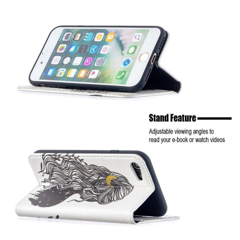 Πτυσσόμενο Κάλυμμα Για Iphone Se 2 / 8 / 7 Όμορφα Μαλλιά