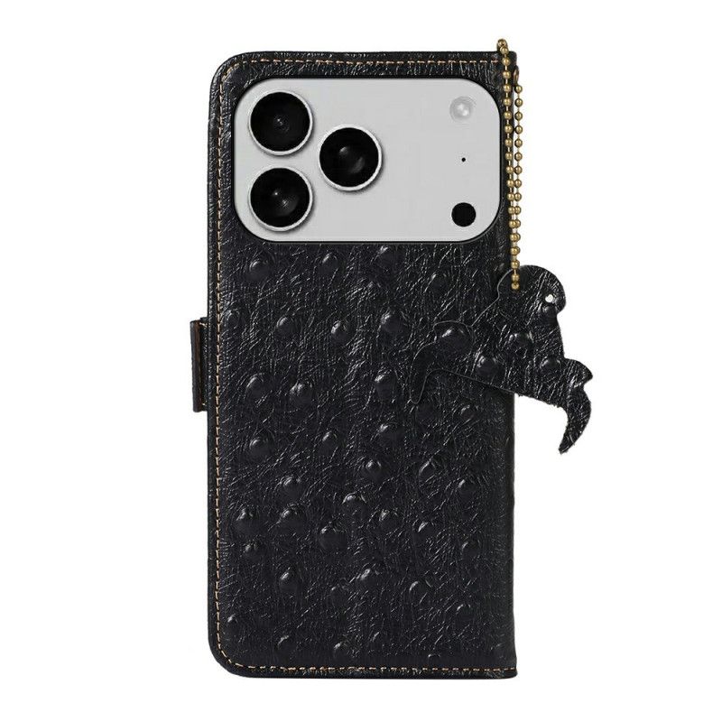 Θηκη Κινητου iPhone 17 Pro Θήκες Κινητών Δέρμα Με Υφή Στρουθοκαμήλου