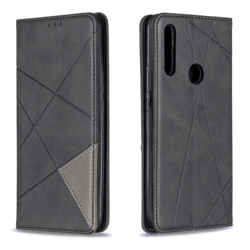 Αναδιπλούμενο Εξώφυλλο Huawei P Smart Z / Στυλ Καλλιτέχνη Honor 9X Μαύρο