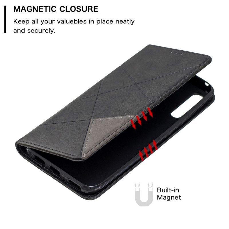 Αναδιπλούμενο Εξώφυλλο Huawei P Smart Z / Στυλ Καλλιτέχνη Honor 9X Μαύρο