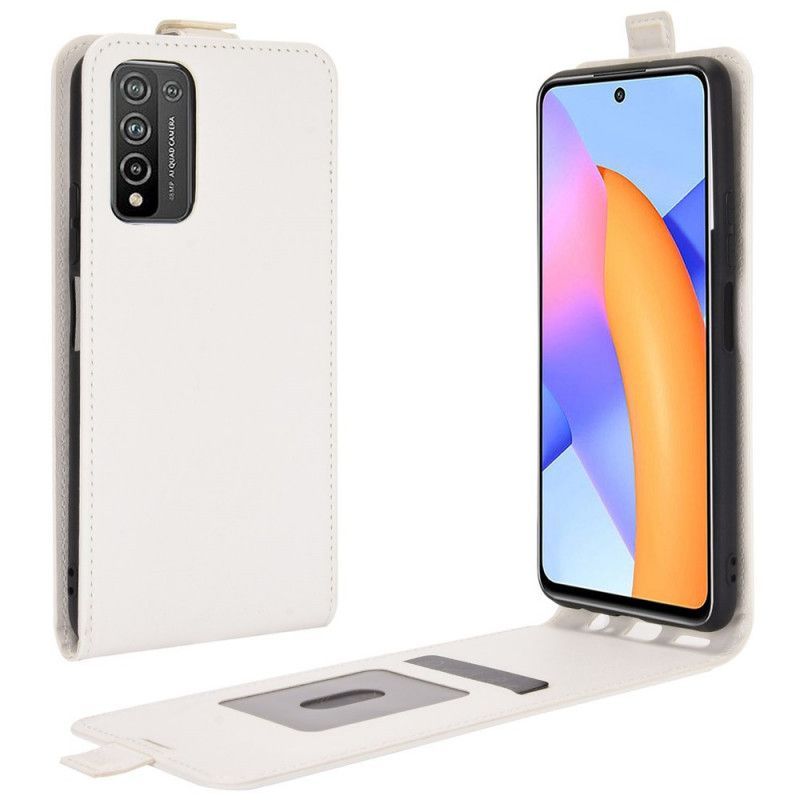 δερματινη Κάλυμμα Honor 10X Lite Μαύρο Αναδιπλούμενο Ρετρό