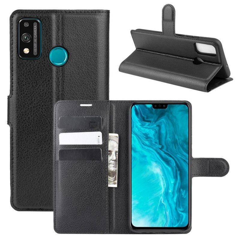 δερματινη Κάλυμμα Honor 9X Lite Μαύρο Κλασικό