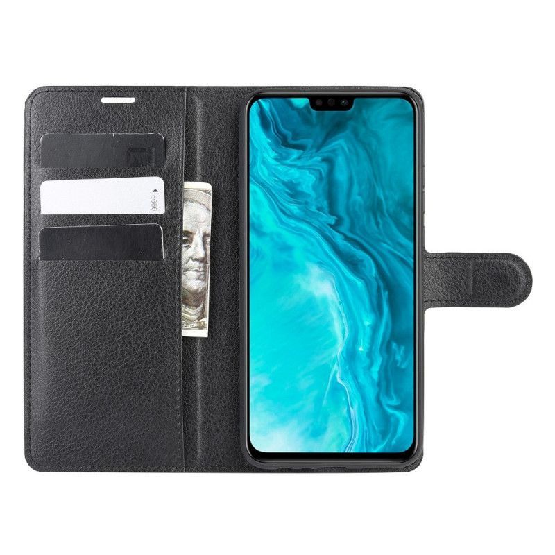 δερματινη Κάλυμμα Honor 9X Lite Μαύρο Κλασικό