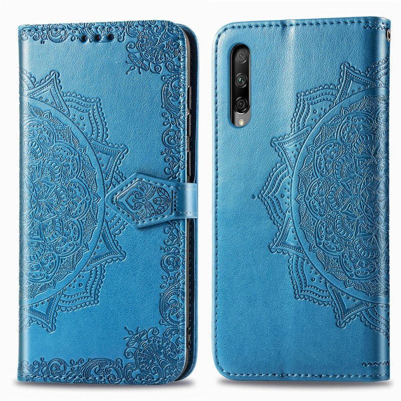 δερματινη Κάλυμμα Honor 9X Pro Μαύρο Μεσαιωνική Μάνταλα