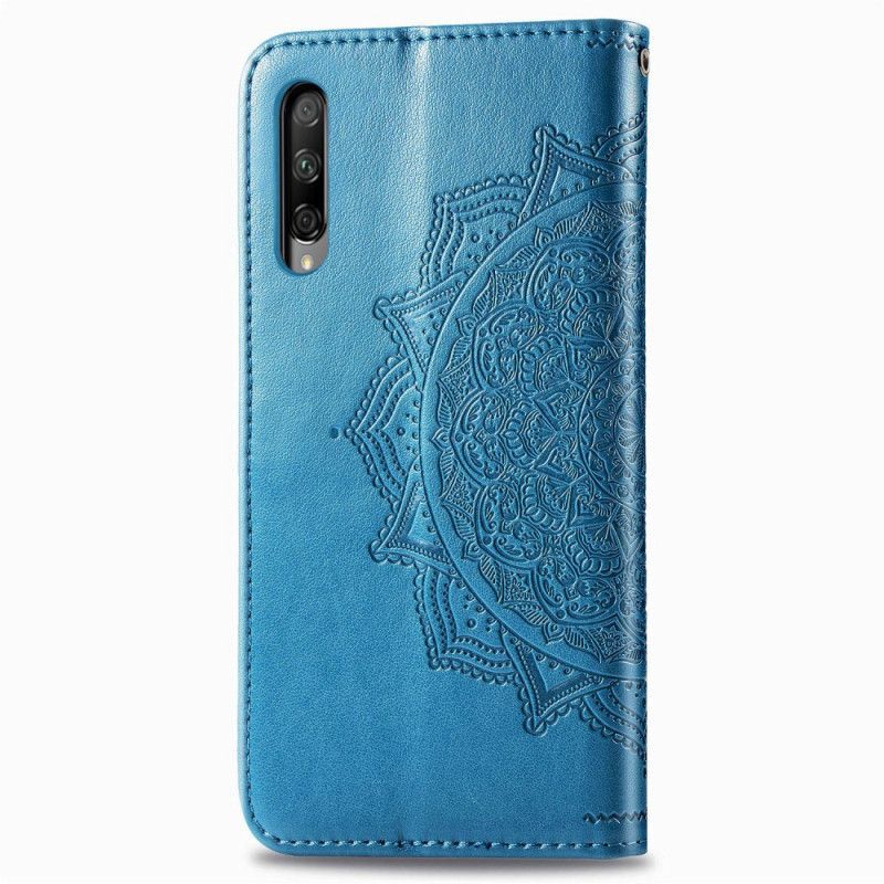 δερματινη Κάλυμμα Honor 9X Pro Μαύρο Μεσαιωνική Μάνταλα