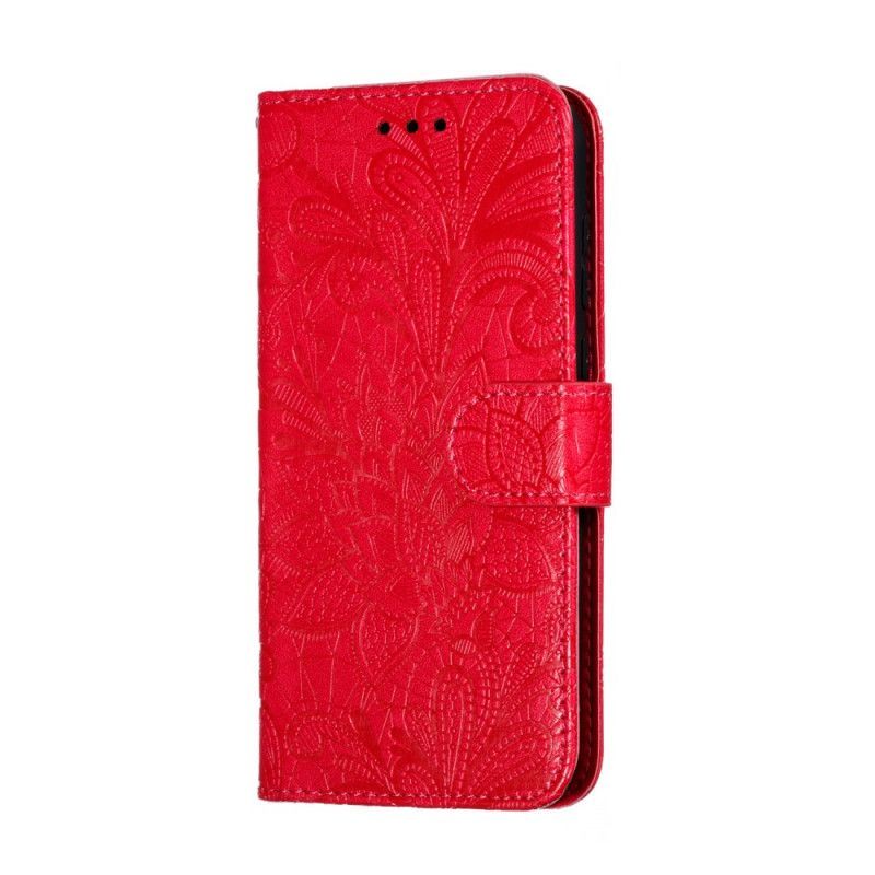 Εξώφυλλο Huawei Y5 2019 / Φυλετικά Λουλούδια Honor 8S Μωβ Strap