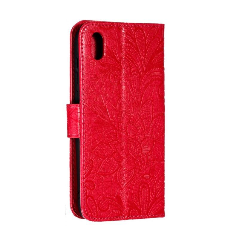 Εξώφυλλο Huawei Y5 2019 / Φυλετικά Λουλούδια Honor 8S Μωβ Strap