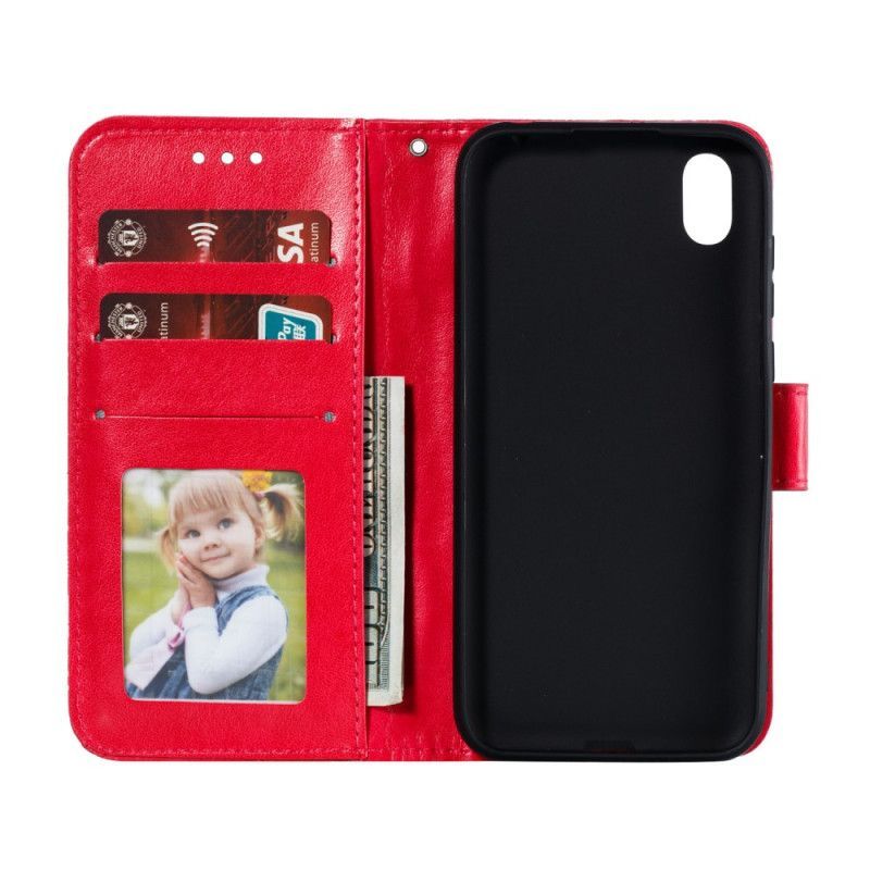Εξώφυλλο Huawei Y5 2019 / Φυλετικά Λουλούδια Honor 8S Μωβ Strap
