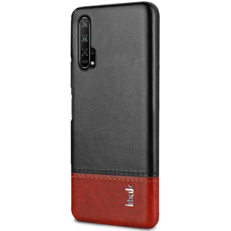 Κάλυμμα Honor 20 Pro Μαύρο Σειρά Εφέ Δέρματος Imak Ruiyi