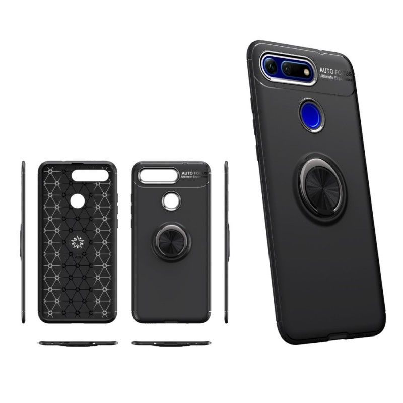 Κάλυμμα Honor View 20 Μαύρο Περιστρεφόμενος Δακτύλιος σιλικόνης