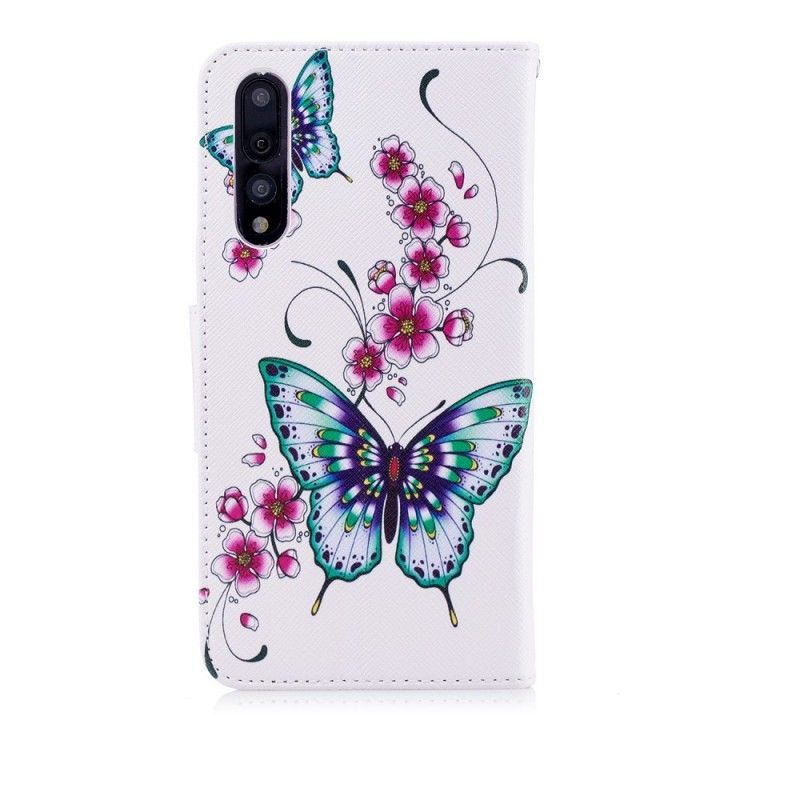 δερματινη Κάλυμμα Για Huawei P20 Pro Υπέροχες Πεταλούδες