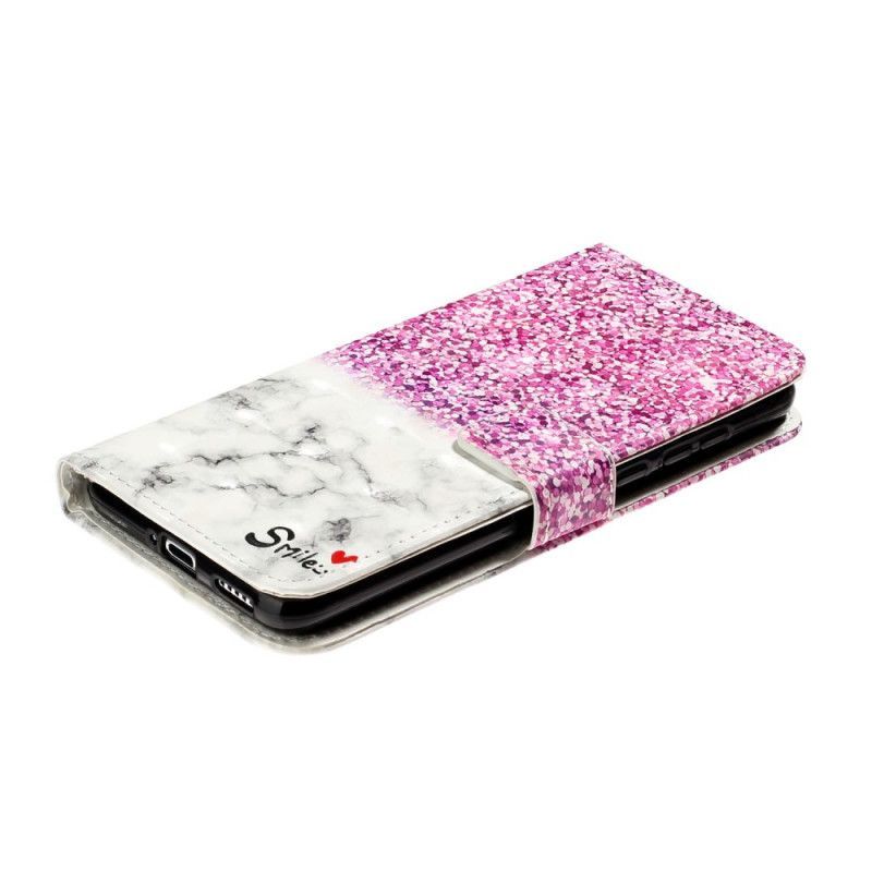 δερματινη Κάλυμμα Huawei P40 Pro Glitter Χαμόγελο