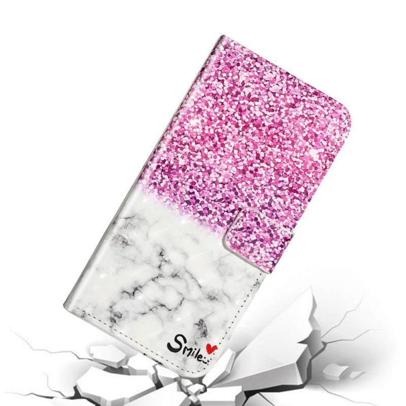 δερματινη Κάλυμμα Huawei P40 Pro Glitter Χαμόγελο