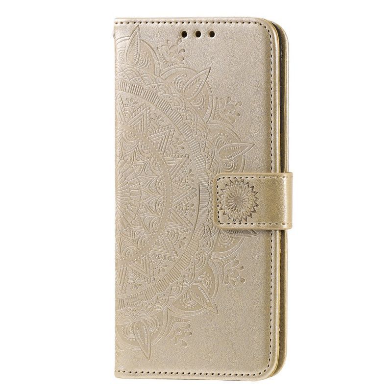 δερματινη Κάλυμμα Huawei P40 Pro Ματζέντα Sun Mandala σιλικόνης