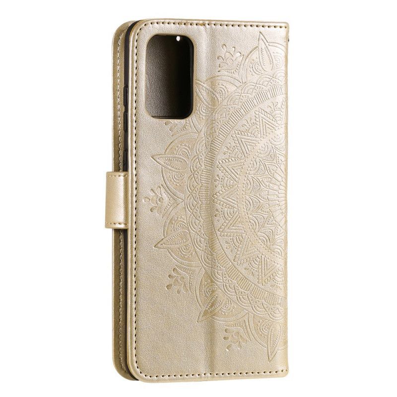 δερματινη Κάλυμμα Huawei P40 Pro Ματζέντα Sun Mandala σιλικόνης