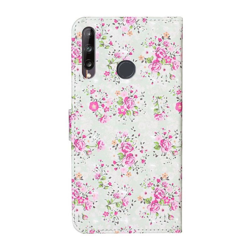 δερματινη Κάλυμμα Huawei Y6p Liberty Design Λουλούδια