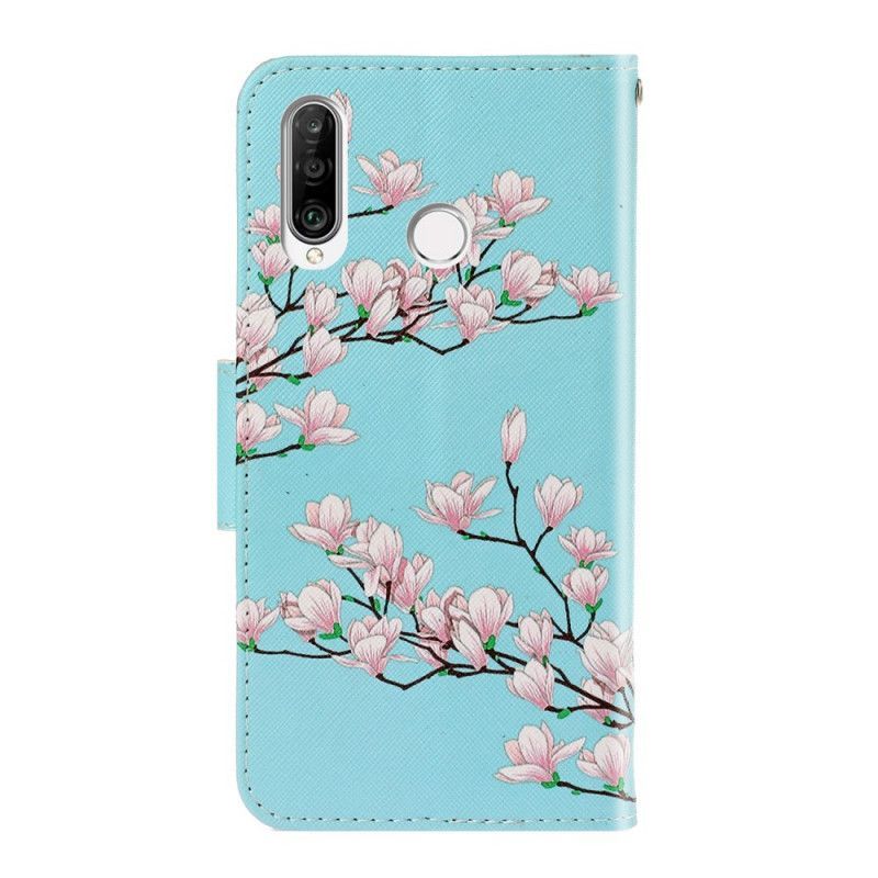 δερματινη Κάλυμμα Huawei Y6p Στρινγκ Δέντρο Πρωτότυπος